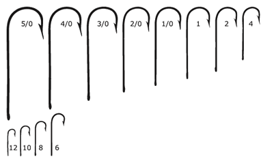 Aberdeen hooks various sizes 
